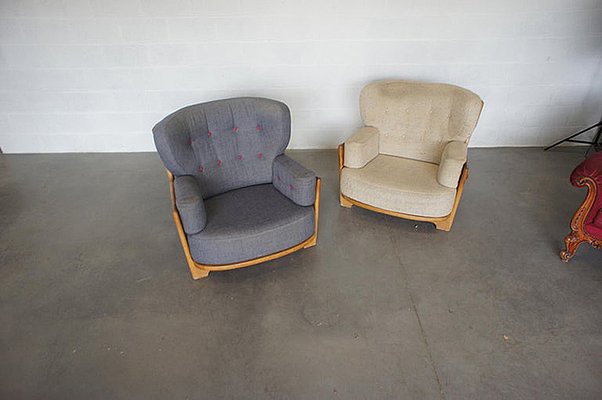 Model Denis Lounge Chairs by Guillerme Et Chambron for Votre Maison, 1970s, Set of 2-PC-1750424