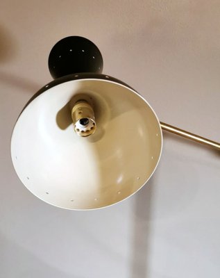 Model Diabolo Brass Table Lamp with Carrara Marble Base in the Style of Stilnovo-QRS-949663