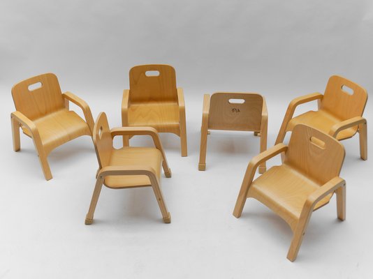 Model Ergo Children's Chairs by Community Playthings, Set of 6-KQB-1781385