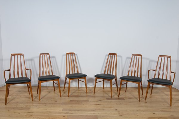 Model Eva Dining Chairs by Niels Koefoed for Koefoed Hornslet, 1960s, Set of 6-NIT-1767724