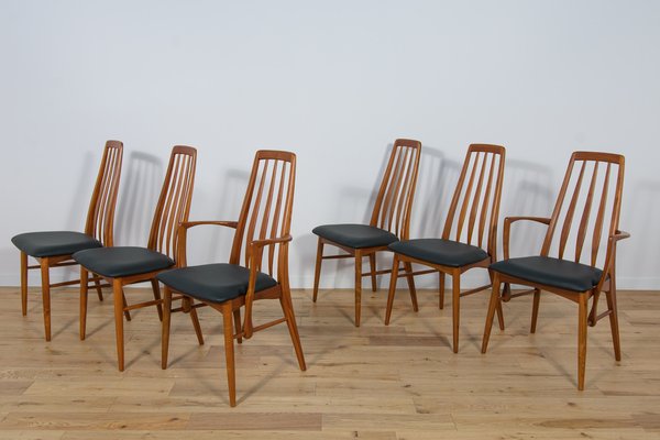 Model Eva Dining Chairs by Niels Koefoed for Koefoed Hornslet, 1960s, Set of 6-NIT-1767724