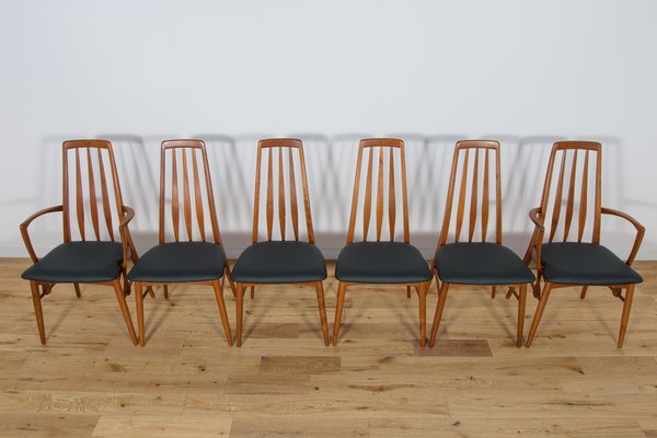 Model Eva Dining Chairs by Niels Koefoed for Koefoed Hornslet, 1960s, Set of 6-NIT-1767724