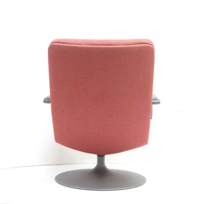 Model F142 Lounge Chair in Pink Upholstery by Geoffrey Harcourt for Artifort, 1970s-XID-1785340