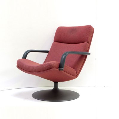 Model F142 Lounge Chair in Pink Upholstery by Geoffrey Harcourt for Artifort, 1970s-XID-1785340