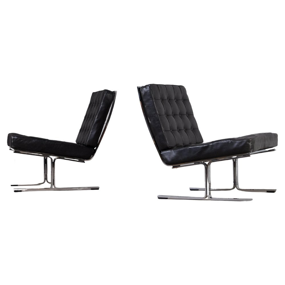 Model F60 Easy Chairs by Karl-Erik Ekselius, 1960s, Set of 2