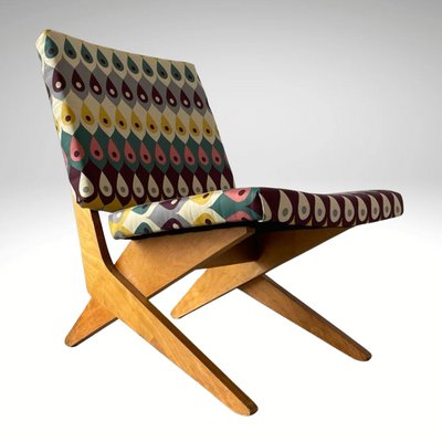 Model Fb18 Scissor Lounge Chair attributed to Jan Van Grunsven for Pastoe, Dutch, 1960s-BHG-1718639