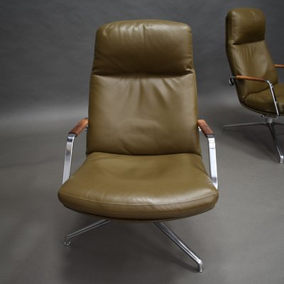 Model FK-86 Lounge Chairs by Preben Fabricius and Jørgen Kastholm for Kill International, 1968, Set of 2-TE-574587