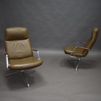 Model FK-86 Lounge Chairs by Preben Fabricius and Jørgen Kastholm for Kill International, 1968, Set of 2-TE-574587