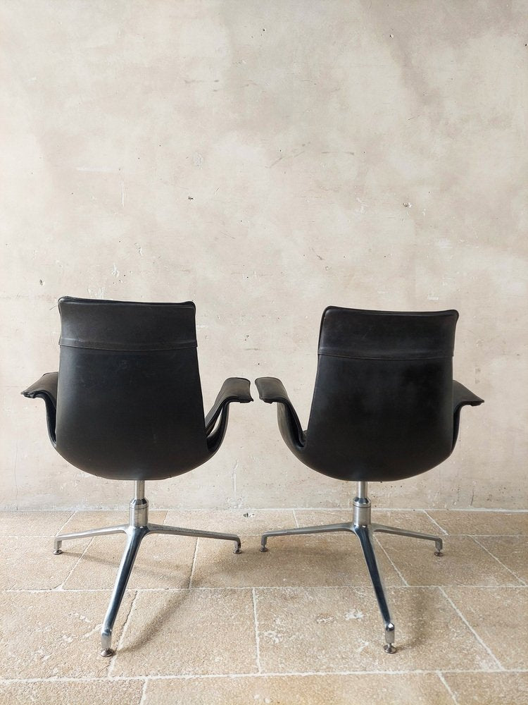 Model FK6727 Bird Chairs by Preben Fabricius & Jorgen Kastholm, 1960s, Set of 2