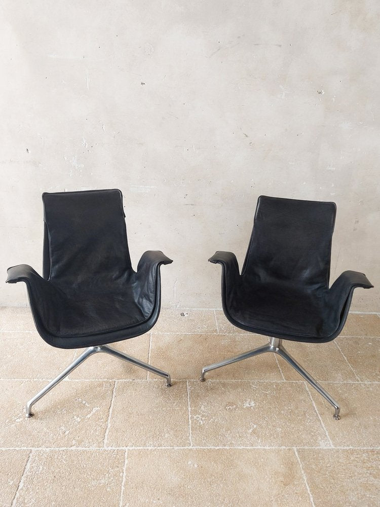 Model FK6727 Bird Chairs by Preben Fabricius & Jorgen Kastholm, 1960s, Set of 2