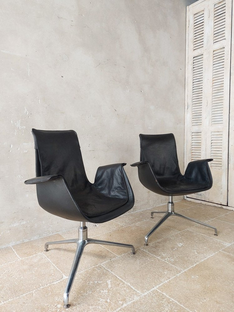 Model FK6727 Bird Chairs by Preben Fabricius & Jorgen Kastholm, 1960s, Set of 2