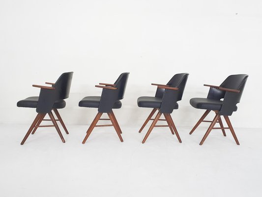 Model FT30 Dining Chairs attributed to Cees Braakman for Pastoe, Netherlands, 1954, Set of 4-ZO-1743242