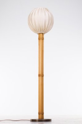 Model G-105 Floor Lamp in Bamboo attributed to Bergboms, Sweden, 1970s-QU-1763974