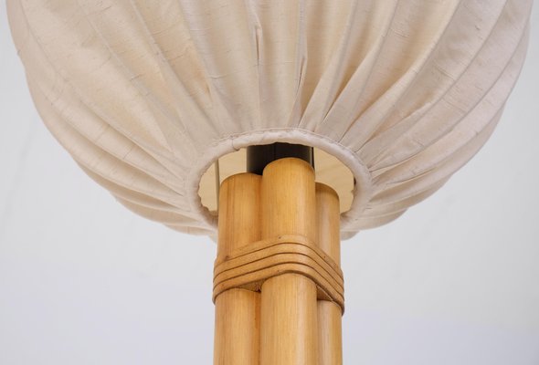 Model G-105 Floor Lamp in Bamboo attributed to Bergboms, Sweden, 1970s-QU-1763974