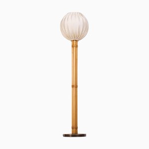 Model G-105 Floor Lamp in Bamboo attributed to Bergboms, Sweden, 1970s-QU-1763974