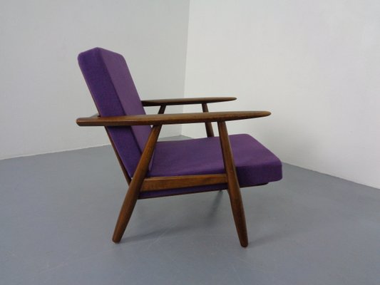 Model GE-240 Armchair and Ottoman by Hans J. Wegner for Getama, 1950s, Set of 2-RDW-1347976