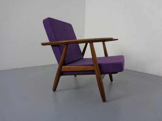 Model GE-240 Armchair and Ottoman by Hans J. Wegner for Getama, 1950s, Set of 2-RDW-1347976