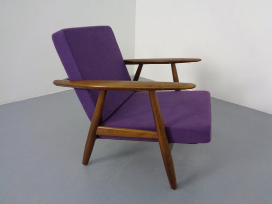 Model GE-240 Armchair and Ottoman by Hans J. Wegner for Getama, 1950s, Set of 2-RDW-1347976