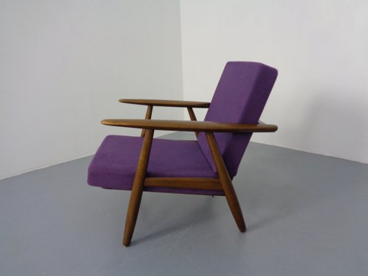 Model GE-240 Armchair and Ottoman by Hans J. Wegner for Getama, 1950s, Set of 2-RDW-1347976