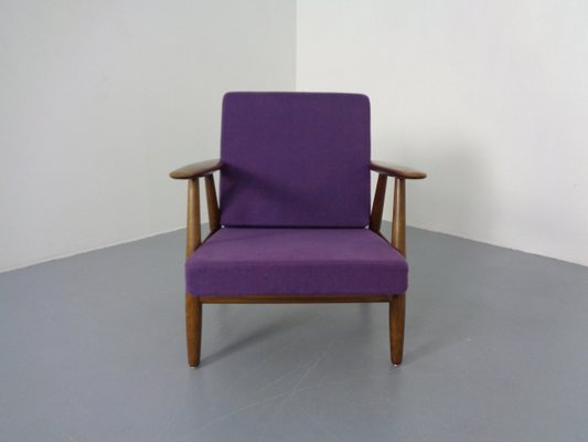 Model GE-240 Armchair and Ottoman by Hans J. Wegner for Getama, 1950s, Set of 2-RDW-1347976