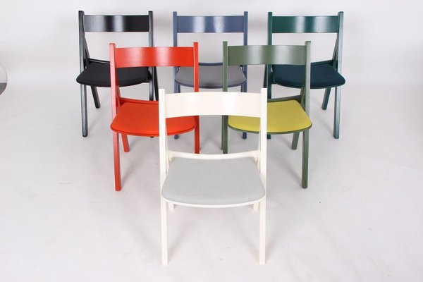 Model GE-72 Dining Chairs by Hans J. Wegner for Getama, 1970s, Set of 6-DQ-753576