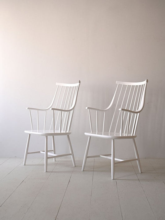 Model Grandessa Armchairs by Lena Larsson, 1950s, Set of 2