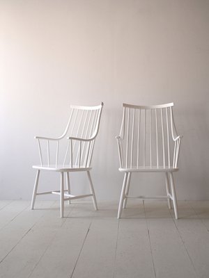 Model Grandessa Armchairs by Lena Larsson, 1950s, Set of 2-QWP-1782798