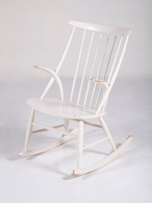 Model IW3 Rocking Chair by Illum Wikkelsø for Niels Eilersen, 1950s-QVY-560407