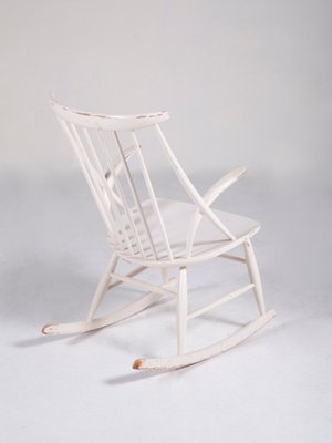 Model IW3 Rocking Chair by Illum Wikkelsø for Niels Eilersen, 1950s-QVY-560407