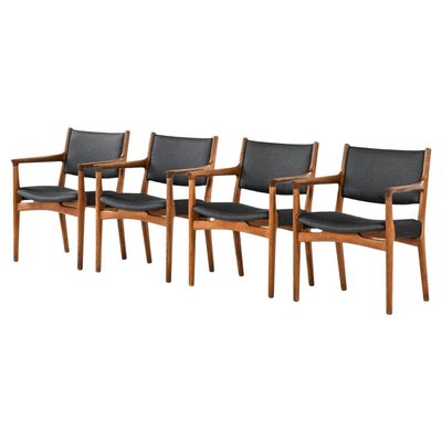 Model Jh-525 Armchairs by Hans Wegner for Johannes Hansen, Denmark, Set of 4-SC-948011