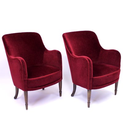 Model Konsert Lounge Chairs by Carl Malmsten, 1926, Set of 2-KQ-782653