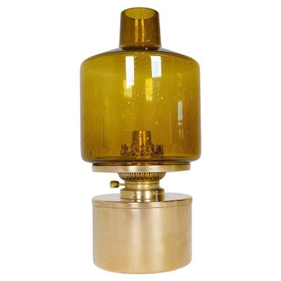 Model L-47 Oil Lamp in Brass and Glass by Hans-Agne Jakobsson for Markaryd, 1960s, Sweden-UYK-1181648