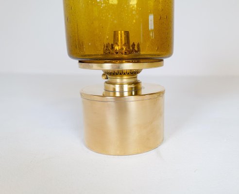 Model L-47 Oil Lamp in Brass and Glass by Hans-Agne Jakobsson for Markaryd, 1960s, Sweden-UYK-1181648