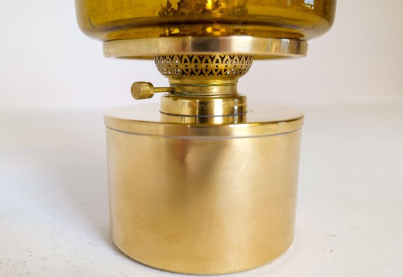 Model L-47 Oil Lamp in Brass and Glass by Hans-Agne Jakobsson for Markaryd, 1960s, Sweden-UYK-1181648