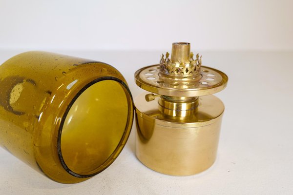 Model L-47 Oil Lamp in Brass and Glass by Hans-Agne Jakobsson for Markaryd, 1960s, Sweden-UYK-1181648