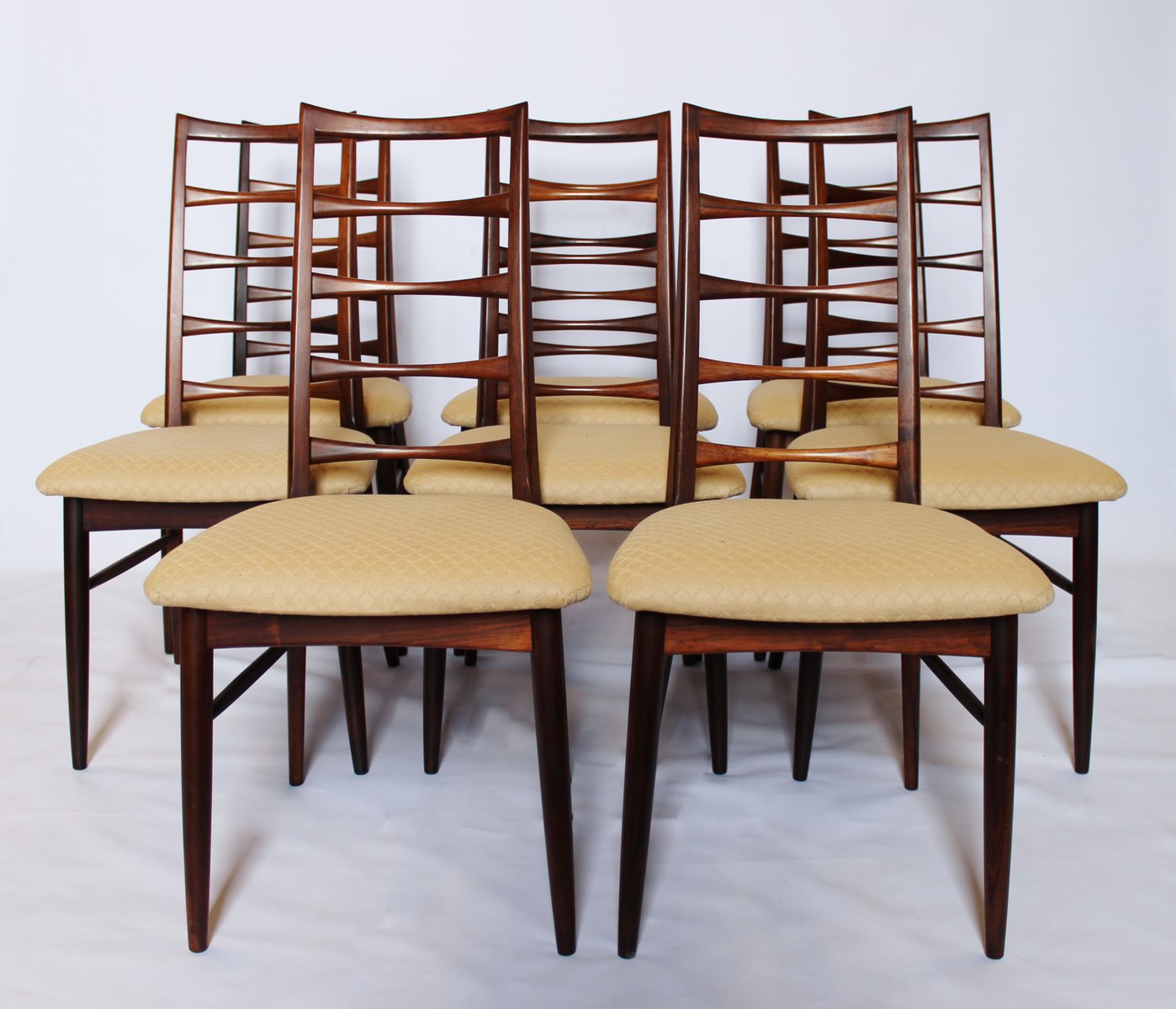 Model Lis Dining Chairs by Niels Koefoed for Hornslet Møbelfabrik, 1960s, Set of 8