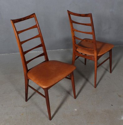 Model Lis Rosewood Dining Chairs by Niels Koefoed, 1960s, Set of 4-HJB-838825