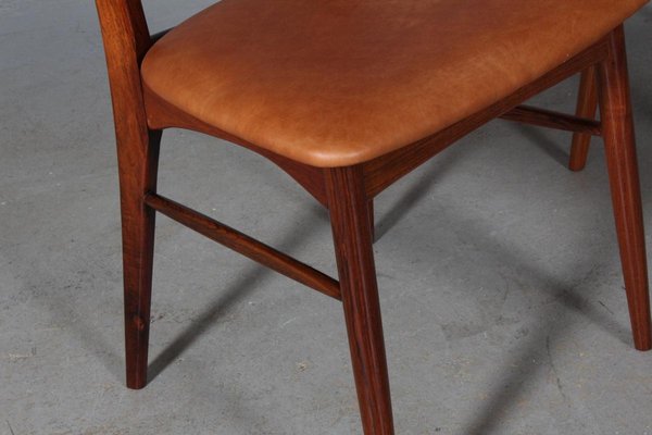 Model Lis Rosewood Dining Chairs by Niels Koefoed, 1960s, Set of 4-HJB-838825