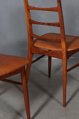 Model Lis Rosewood Dining Chairs by Niels Koefoed, 1960s, Set of 4-HJB-838825