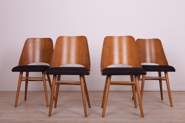 Model Lollipop Dining Chairs from Tatra, 1960s, Set of 4-NIT-572342