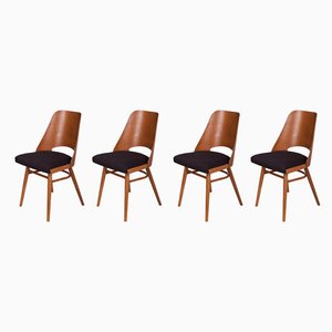 Model Lollipop Dining Chairs from Tatra, 1960s, Set of 4-NIT-572342