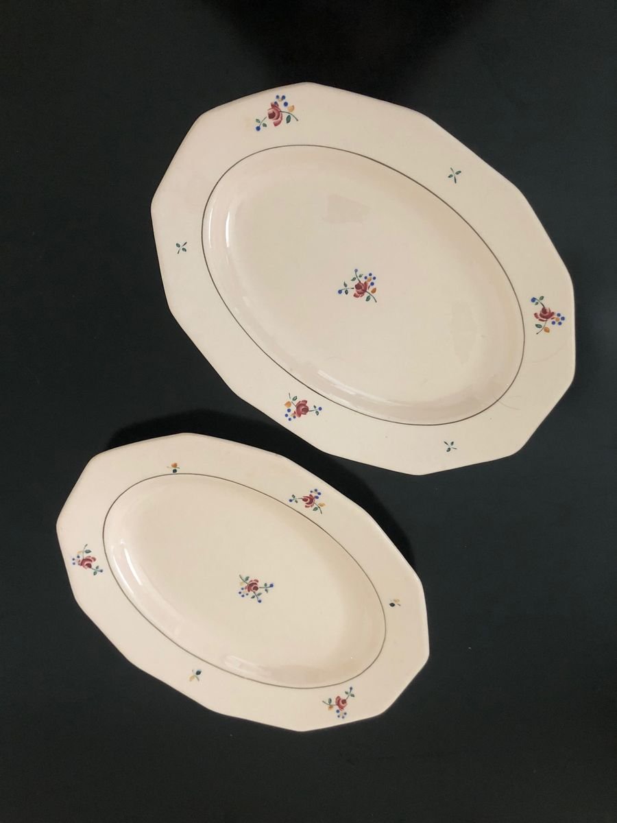 Model Lou Tableware Set from Saint Amand, 1950s, Set of 48