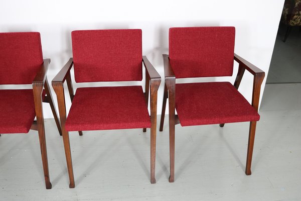 Model Luisa Armrest Chairs by Franco Albini for Poggi, Pavia Italy, 1955, Set of 6-AA-1795574