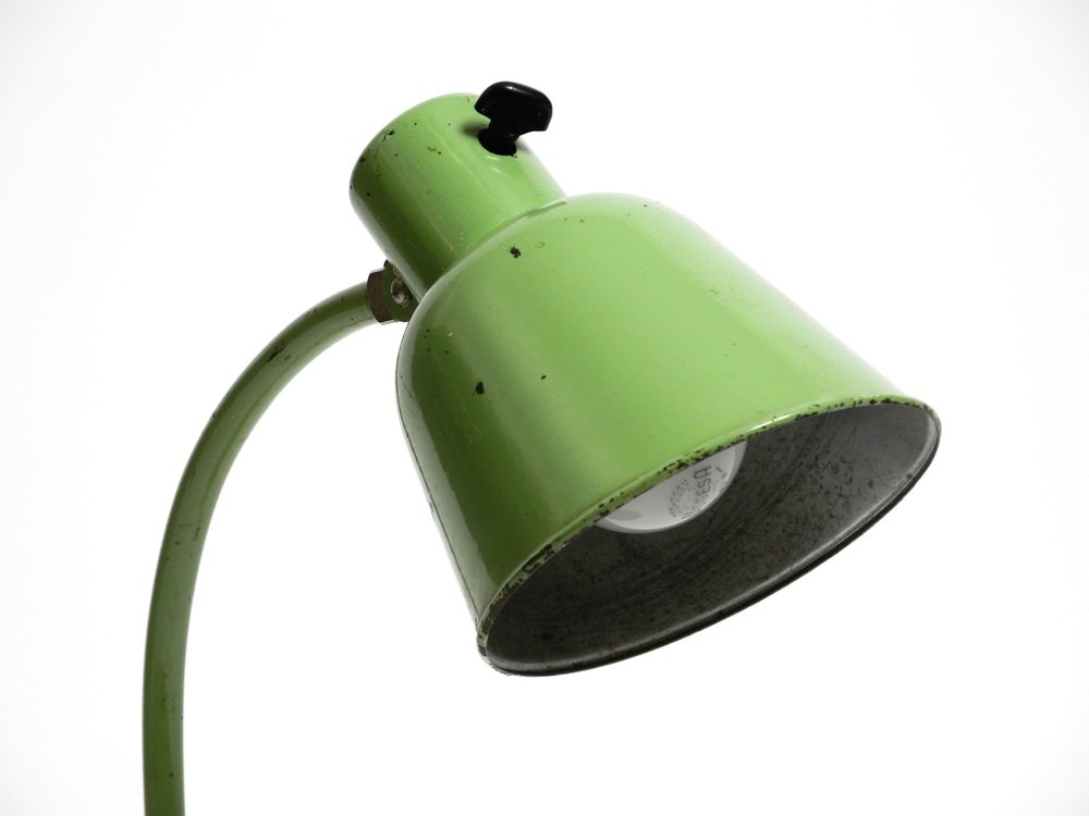 Model Matador Industrial Green Table Lamp by Christian Dell for Bünte & Remmler, 1930s