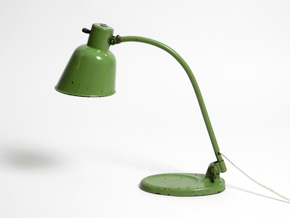 Model Matador Industrial Green Table Lamp by Christian Dell for Bünte & Remmler, 1930s