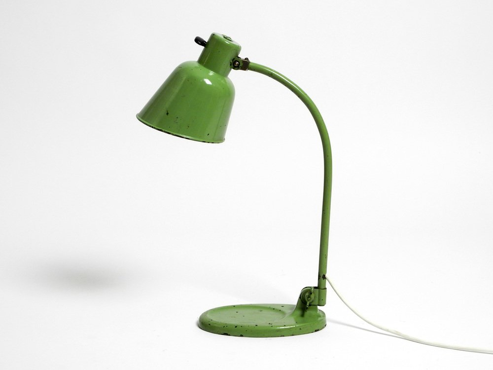 Model Matador Industrial Green Table Lamp by Christian Dell for Bünte & Remmler, 1930s