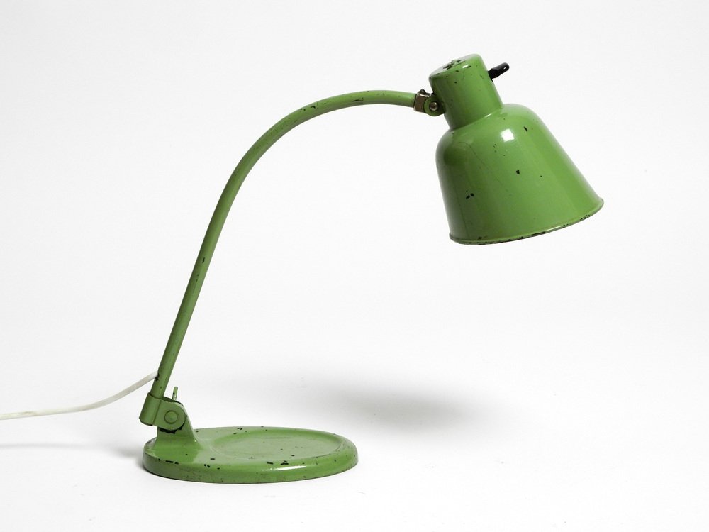 Model Matador Industrial Green Table Lamp by Christian Dell for Bünte & Remmler, 1930s