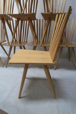 Model Mikado Chairs by Johannes Foersom and Peter Hiort-Lorenzen for Fredericia, 1990s, Set of 10-GJF-712577