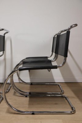 Model MR10 Chairs by Ludwig Mies Van Der Rohe, 1970s, Set of 4-IZV-2035553