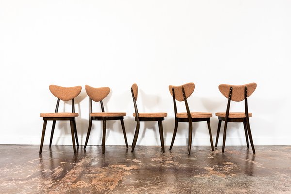 Model No. 124 Dining Chairs by Helena & Jerzy Kurmanowicz, 1960s, Set of 5-IXL-1745385